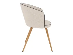 Set de 2 sillas de tela beige - Chiara