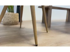 Set de 2 sillas de tela beige - Chiara
