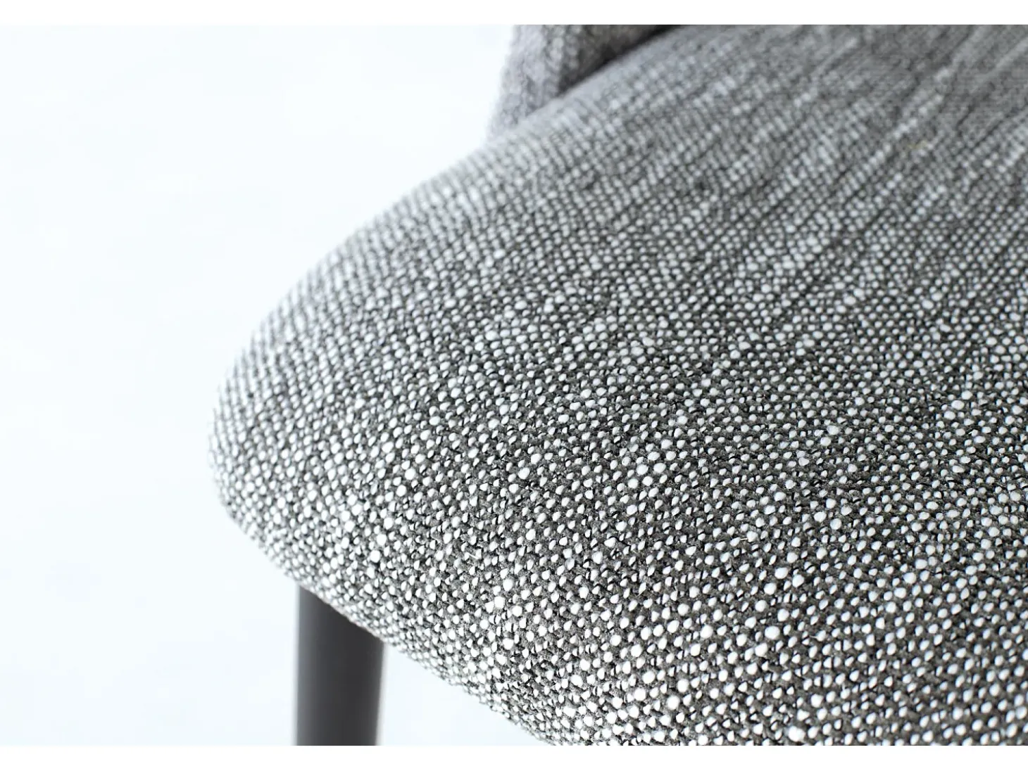 Set de 2 sillas de tela y metal gris