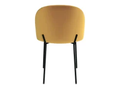 Set de 2 sillas de terciopelo amarillo mostaza - Karl