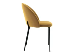 Set de 2 sillas de terciopelo amarillo mostaza - Karl