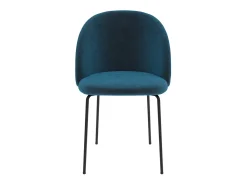 Set de 2 sillas de terciopelo azul oscuro - Karl