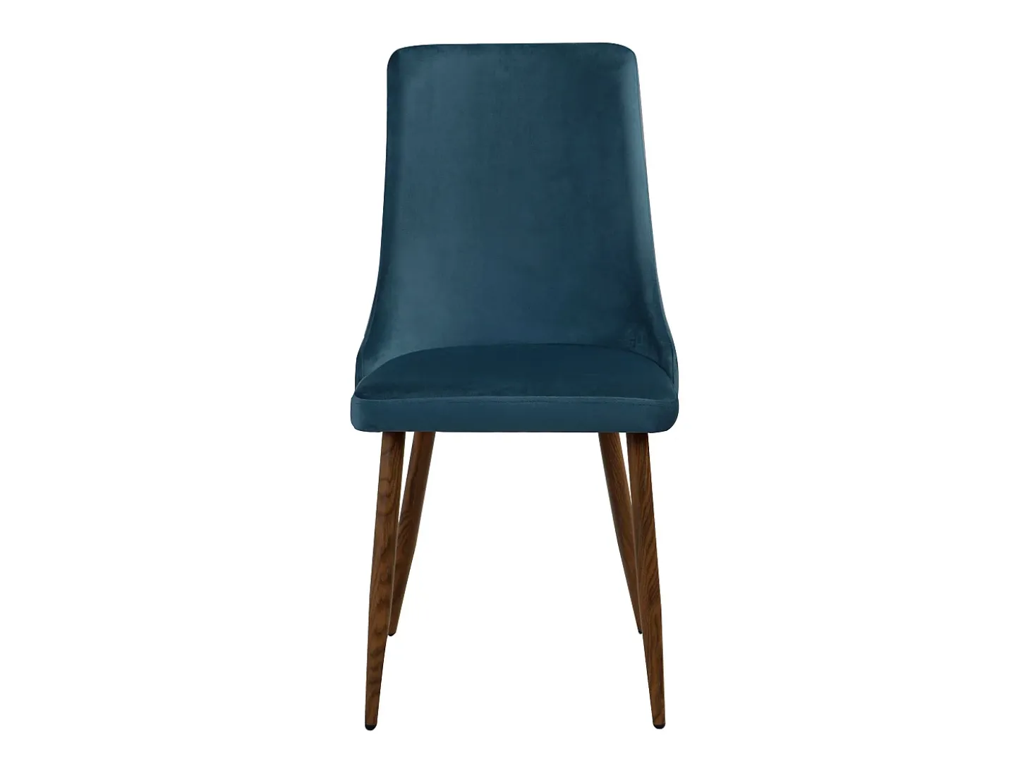 Set de 2 sillas de terciopelo azul - Vinni