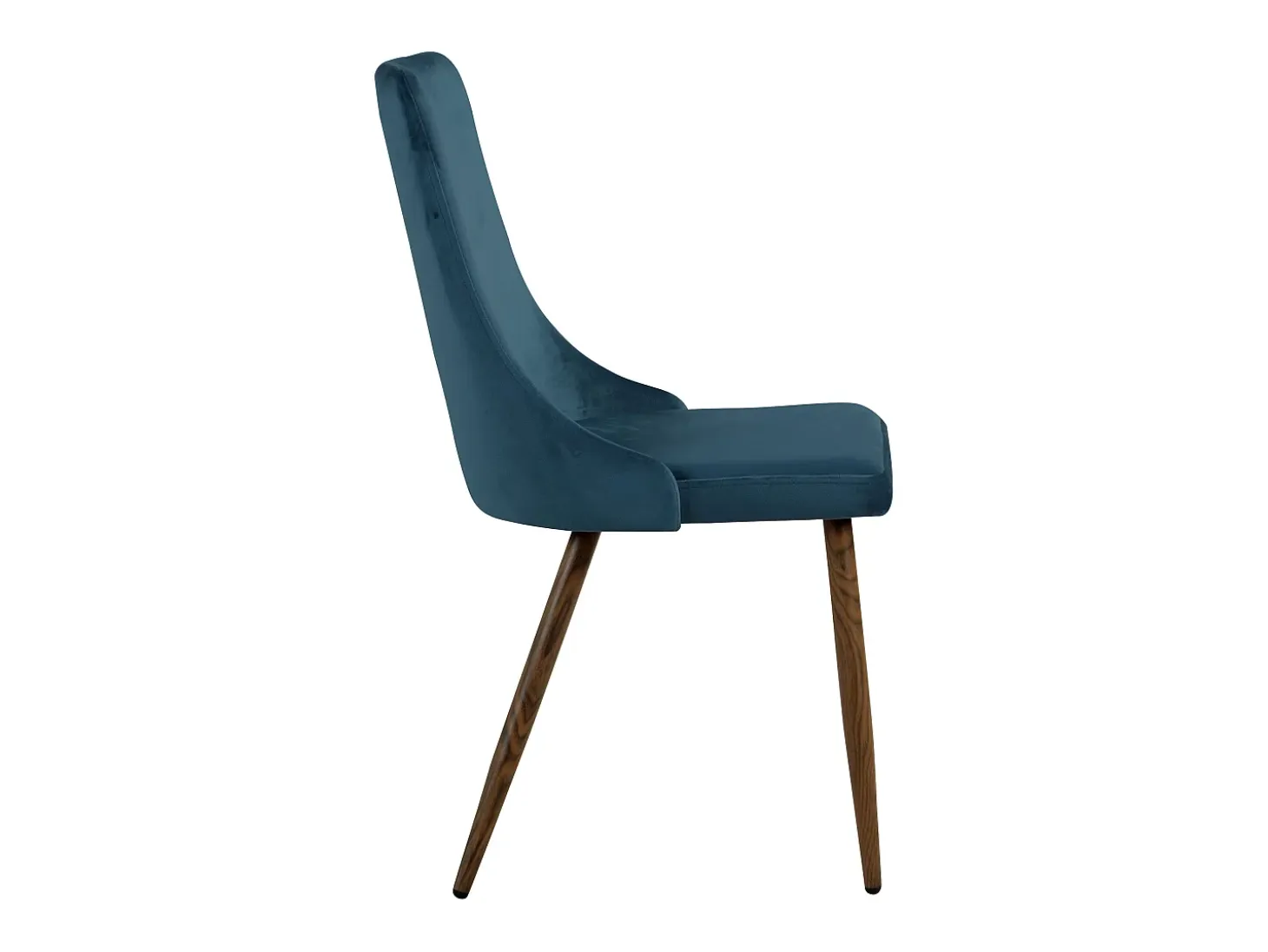 Set de 2 sillas de terciopelo azul - Vinni
