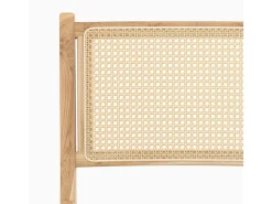 Set de 2 sillas en madera de teca y ratán - Kyla