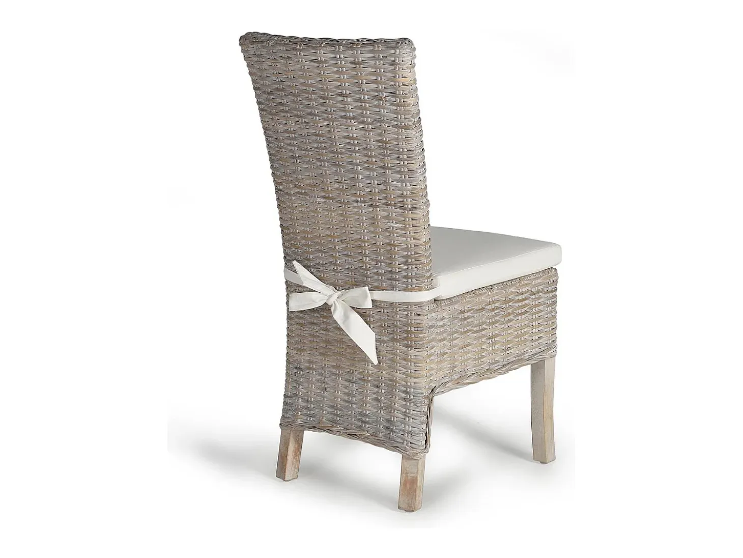 Set de 2 sillas en rattan con cojin incluido