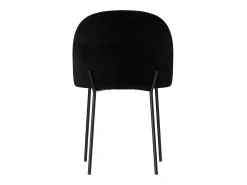 Set de 2 sillas en tejido bouclé negro - Karl