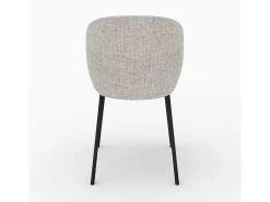 Set de 2 sillas en tejido bouclé beige - Adèle