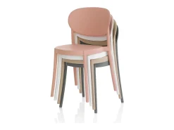 Set de 4 Sillas interior/exterior EVA blanco