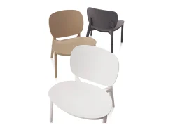 Set de 2 Sillas interior/exterior LEON blanco