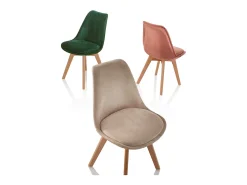 Set de 4 Sillas LAYLA crudo