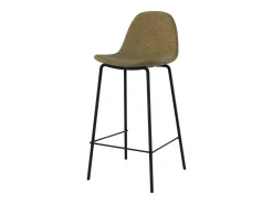 Set de 2 sillas para isla central en tela verde kaki 65 cm - Henrik
