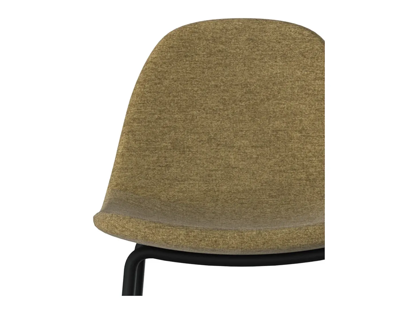 Set de 2 sillas para isla central en tela verde kaki 65 cm - Henrik
