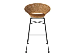 Set de 2 sillas para isla de cocina en resina trenzada natural 65 cm - Rava