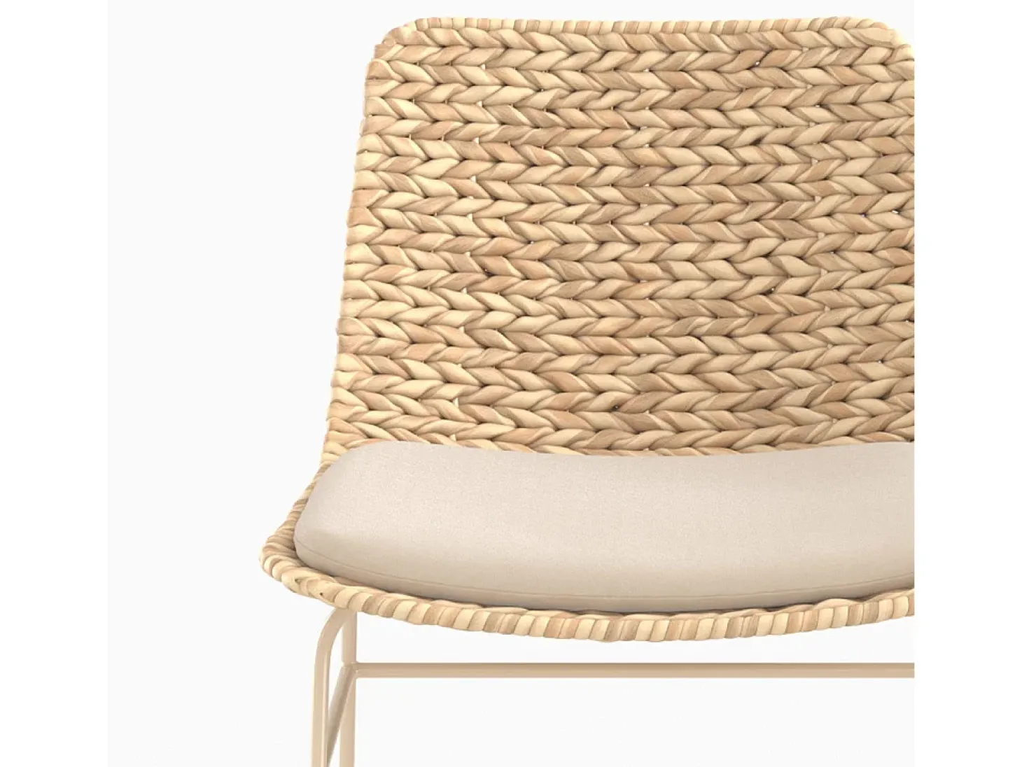 Set de 2 sillas para isla central en material natural 66 cm - Faro
