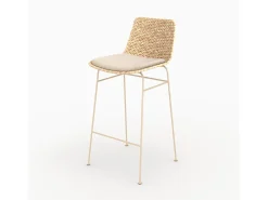 Set de 2 sillas para isla central en material natural 66 cm - Faro