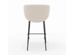 Set de 2 sillas para isla central en tela beige 68 cm - Victoria