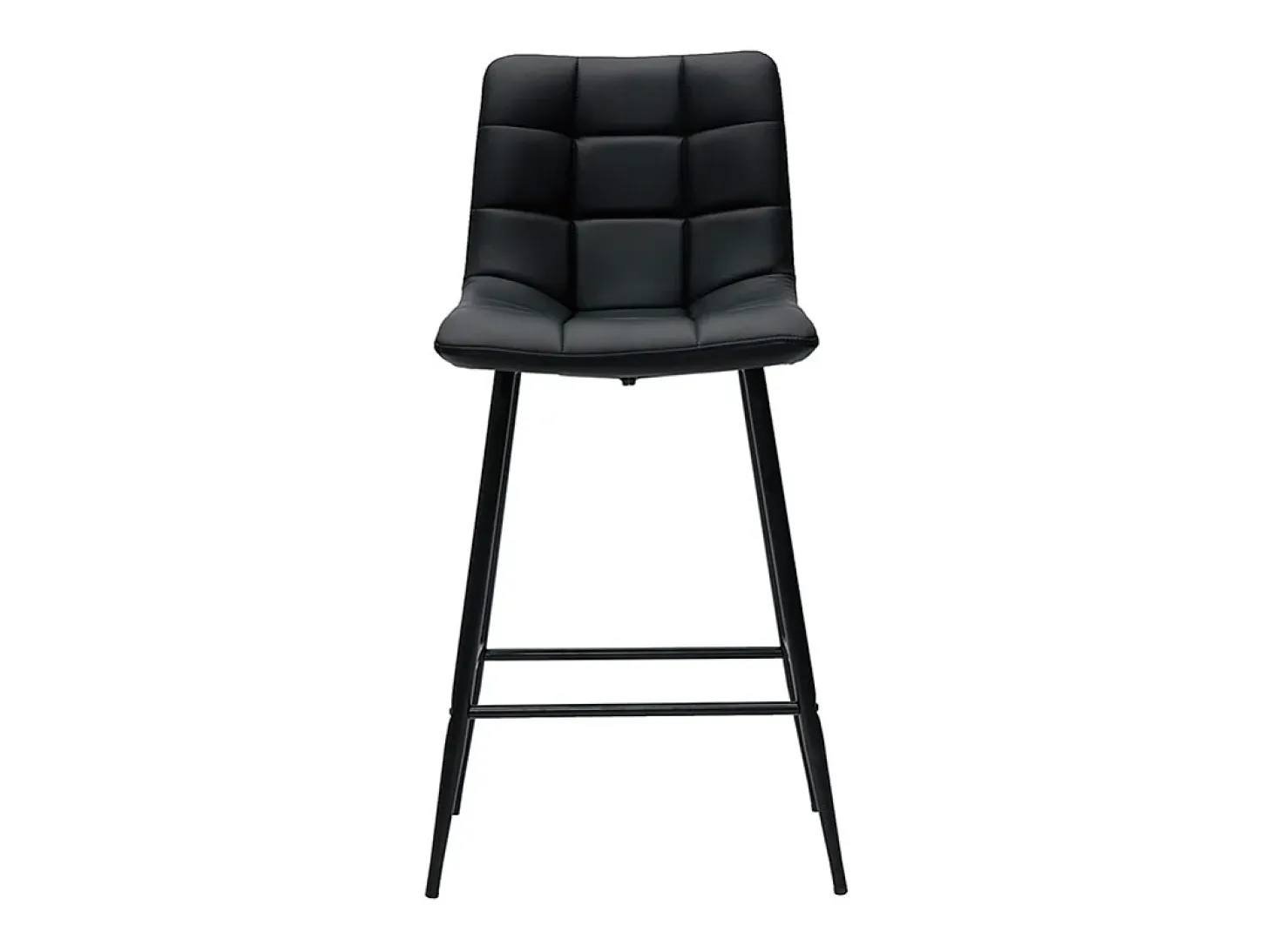 Set de 2 taburetes de cocina de diseño negro 65 cm MAXWELL