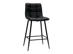Set de 2 taburetes de cocina de diseño negro 65 cm MAXWELL