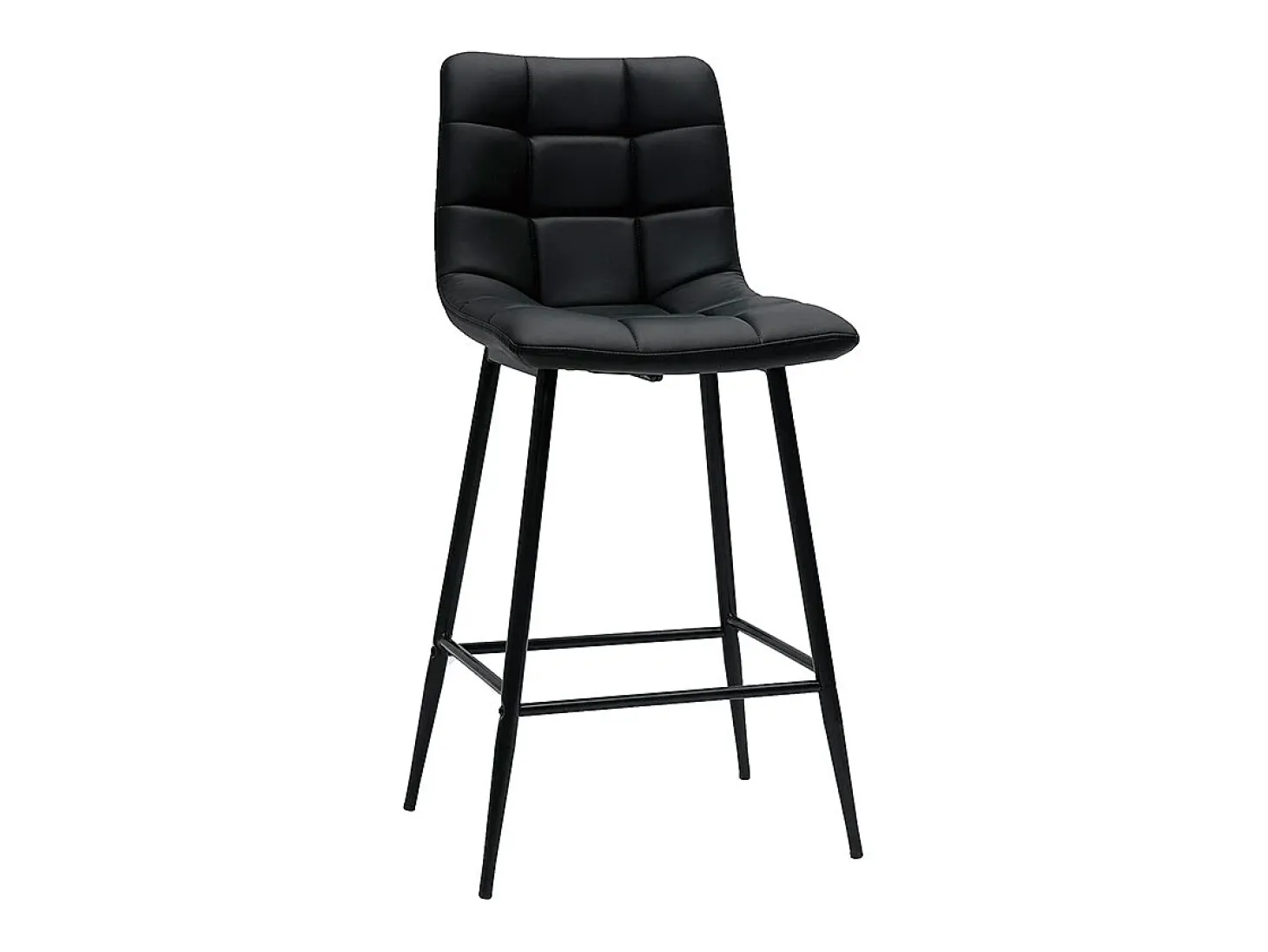 Set de 2 taburetes de cocina de diseño negro 65 cm MAXWELL