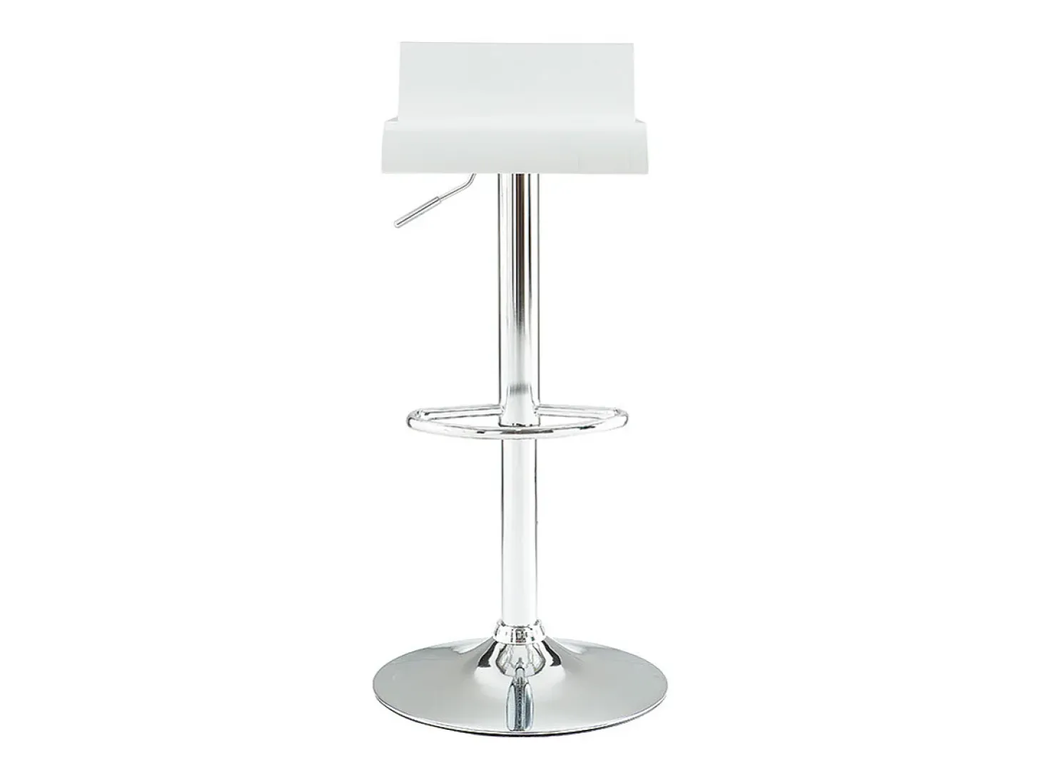 Set de 2 taburetes de cocina blancos con madera y acero cromado SURF V2