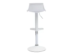 Set de 2 taburetes de cocina de diseño blancos ajustables 360º KRONOS
