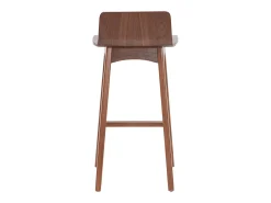 Set de 2 taburetes de cocina nórdicos nogal 65 cm BALTIK