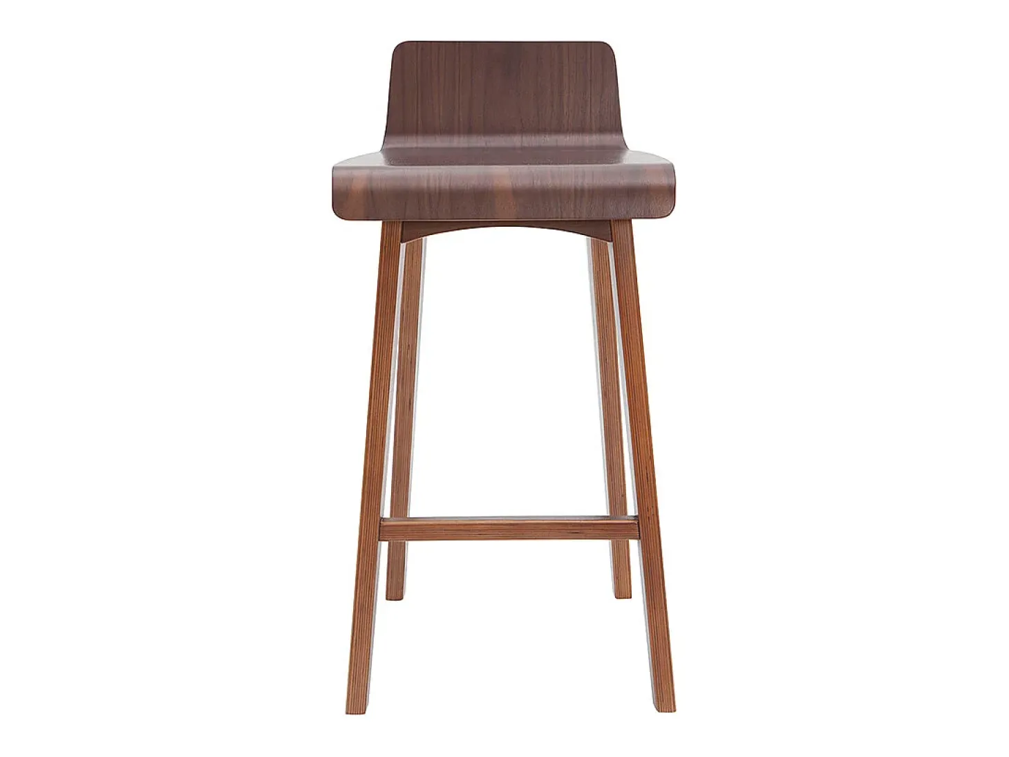Set de 2 taburetes de cocina nórdicos nogal 65 cm BALTIK