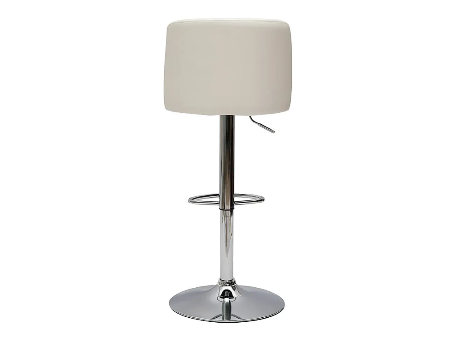 Set de 2 taburetes de cocina de diseño regulables blanco MONTI