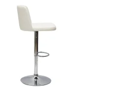 Set de 2 taburetes de cocina de diseño regulables blanco MONTI