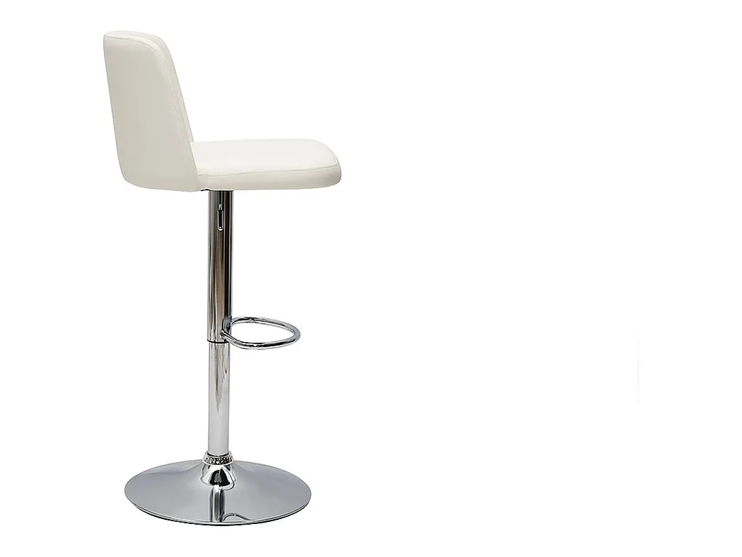 Set de 2 taburetes de cocina de diseño regulables blanco MONTI