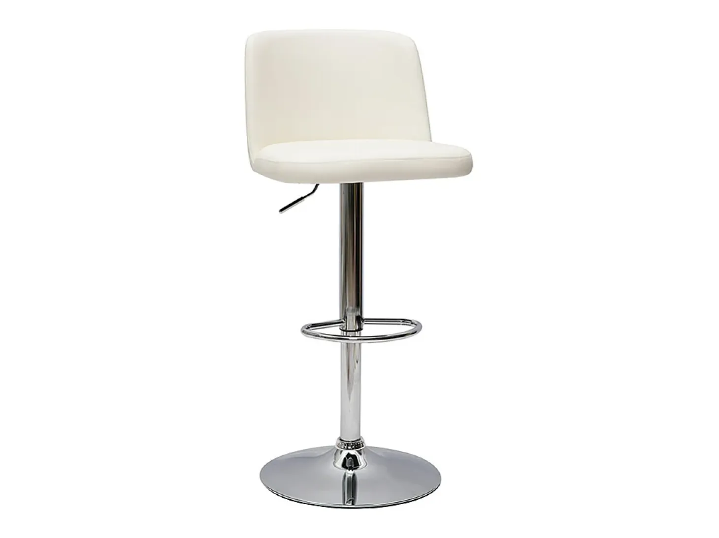 Set de 2 taburetes de cocina de diseño regulables blanco MONTI
