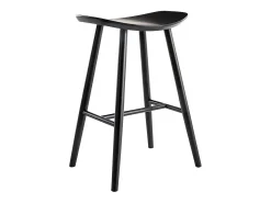Set de 2 taburetes de cocina negros 65 cm DEMORY