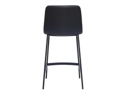 Set de 2 taburetes de cocina de diseño negro 66 cm altura ARSENE