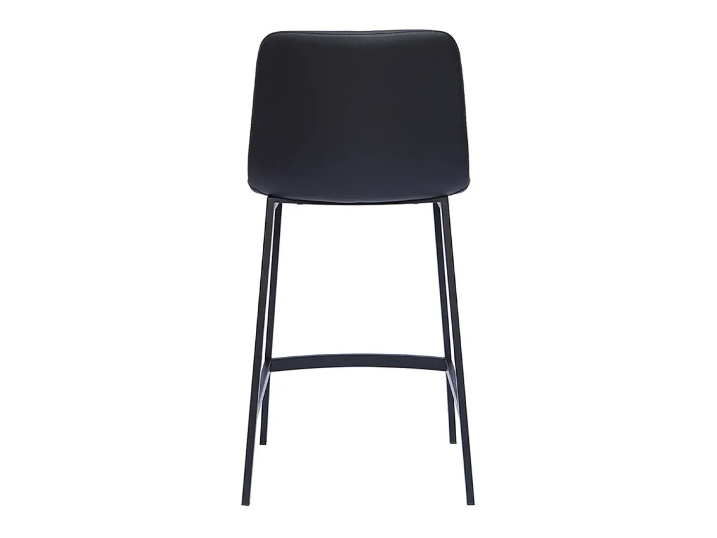 Set de 2 taburetes de cocina de diseño negro 66 cm altura ARSENE