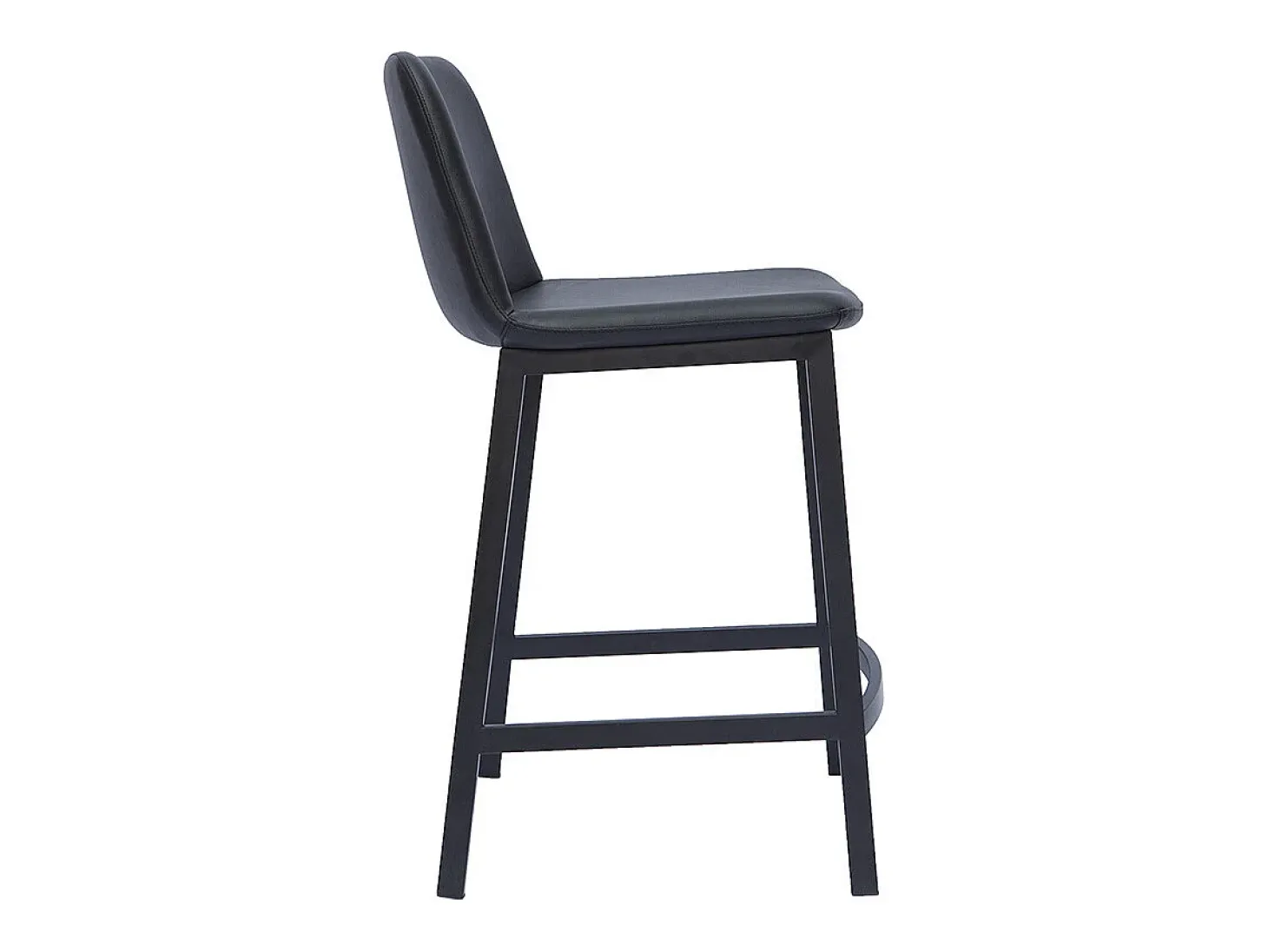 Set de 2 taburetes de cocina de diseño negro 66 cm altura ARSENE