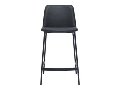 Set de 2 taburetes de cocina de diseño negro 66 cm altura ARSENE