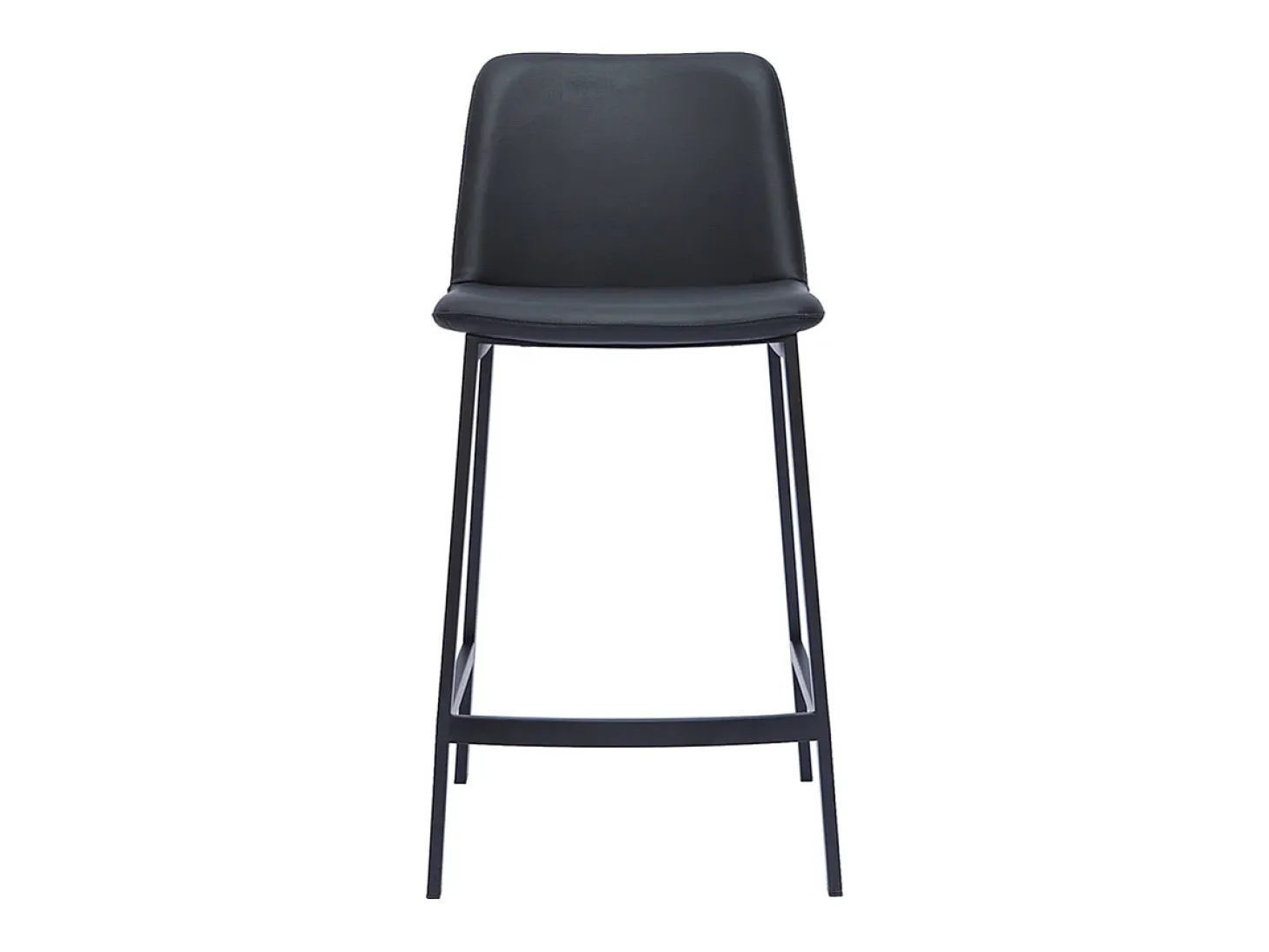 Set de 2 taburetes de cocina de diseño negro 66 cm altura ARSENE