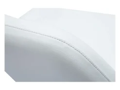 Set de 2 taburetes de cocina de diseño blancos con pie de metal RINGER