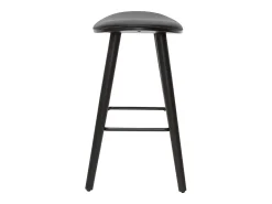 Set de 2 taburetes de cocina de diseño negro 65 cm MEADOW
