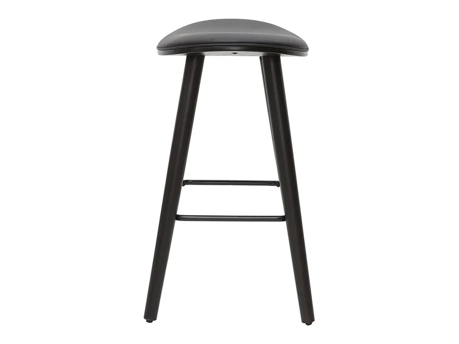 Set de 2 taburetes de cocina de diseño negro 65 cm MEADOW