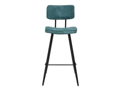 Set de 2 taburetes para isla de cocina de sintético azul 66 cm - Texas