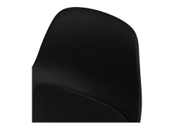 Set de 2 taburetes para isla de cocina negros 65 cm - Leni