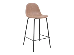 Set de 2 taburetes para isla de cocina marrón claro 65 cm - Henrik