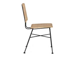 Set de 2 unidades de sillas con asiento y respaldo elaborados en ratán