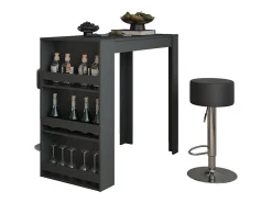 Set de mesa de bar antracita 57x117x106 repose