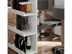 Set de mesa de bar blanco 108x50x103 dana