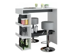 Set de mesa de bar blanco 108x50x103 dana