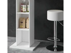 Set de mesa de bar blanco 70x70x109 rodeo