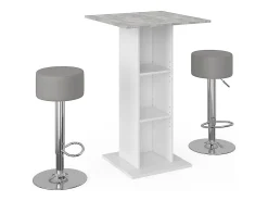 Set de mesa de bar hormigón 70x70x109 rodeo